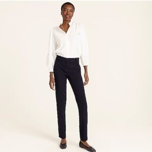 J. Crew Black Favorite Fit Slim Straight Leg Full Length Pants Work Office